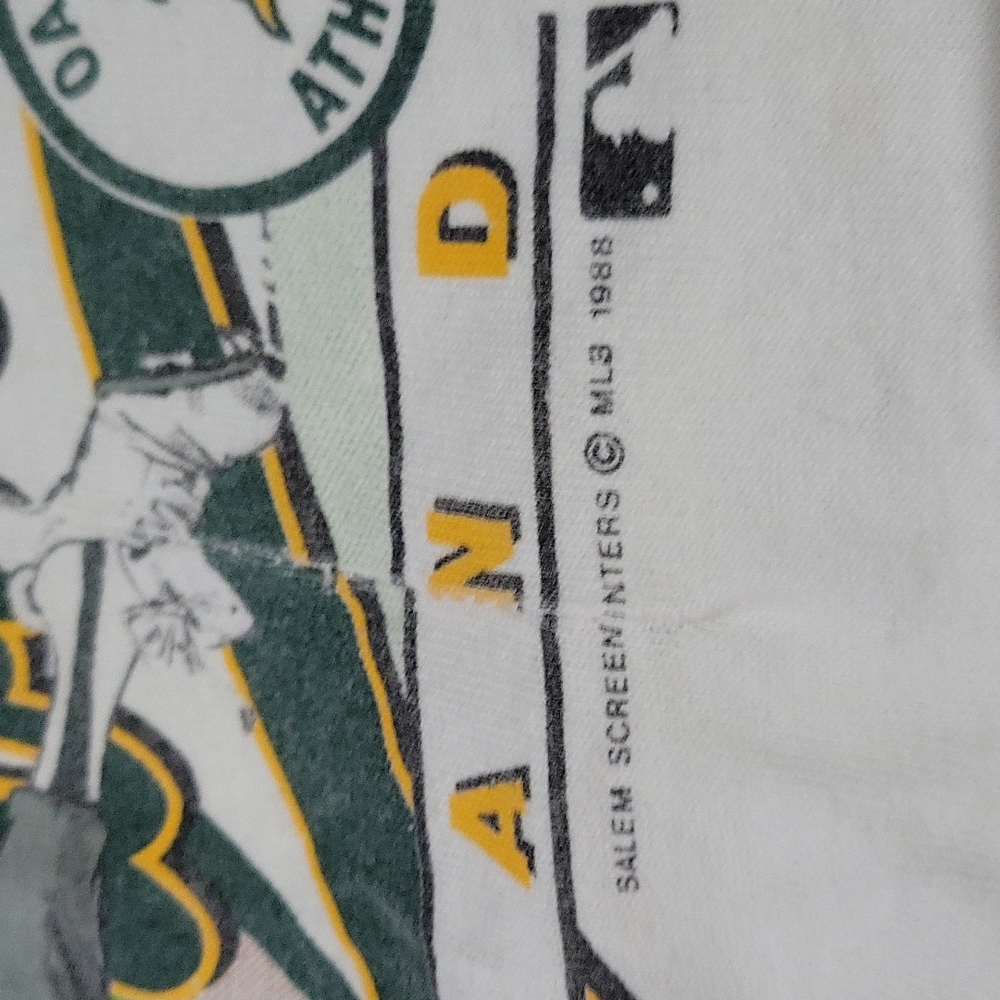 Vintage Salem Mark Mcguire Characture single stitch t-shirt - Picture 3 of 11